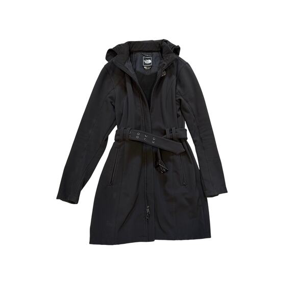 The North Face Jackets & Blazers - The North Face Women’s Black Belted Trench Coat | Hooded | Water Resistant Small